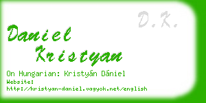 daniel kristyan business card