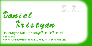 daniel kristyan business card